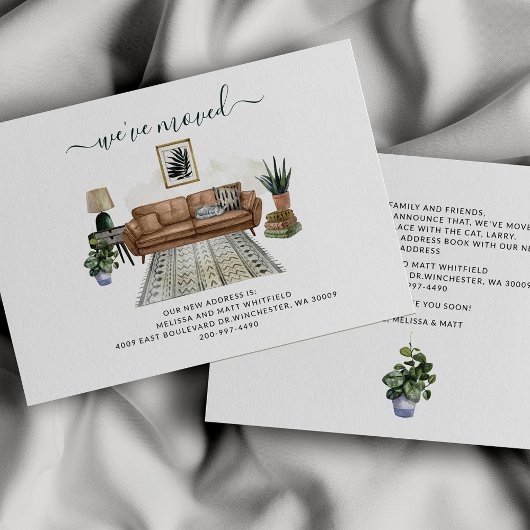 Faire-part Nous avons déplacé l'adresse