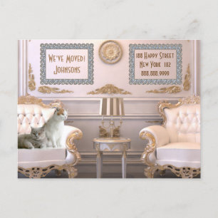 Faire-part Nous Avons Déplacé L'Adresse Carte Postale Personn