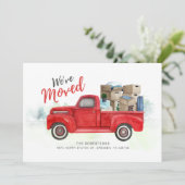 Faire-part Nous avons déplacé l'aquarelle Déplacer une nouvel (Debout devant)