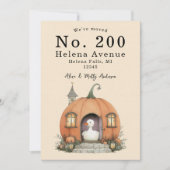 Faire-part Nous avons déplacé le changement d'adresse Citroui (Devant)