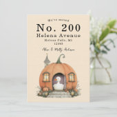 Faire-part Nous avons déplacé le changement d'adresse Citroui (Debout devant)