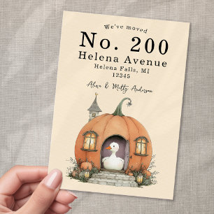 Faire-part Nous avons déplacé le changement d'adresse Citroui