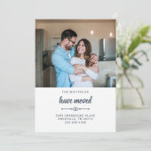 Faire-part Nous avons déplacé le changement d'adresse Faire-p (Debout devant)