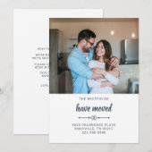 Faire-part Nous avons déplacé le changement d'adresse Faire-p (Devant / Derrière)