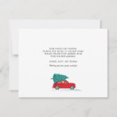 Faire-part Nous avons déplacé les vacances de Noël Déménageme (Dos)