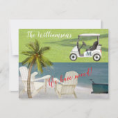 Faire-part Nous avons déplacé Ocean Beach Budget Move (Devant)