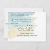 Faire-part Nous avons déplacé Ocean Beach Budget Move (Dos)