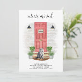 Faire-part Nous avons déplacé une nouvelle adresse avant Red  (Debout devant)