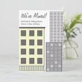 Faire-part Nous avons déplacé une nouvelle adresse / nouvel a (Debout devant)