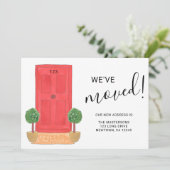 Faire-part Nous avons déplacé une nouvelle adresse Porte Aqua (Debout devant)