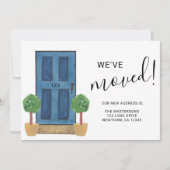 Faire-part Nous avons déplacé une nouvelle adresse Porte d'aq (Devant)