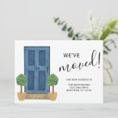 Faire-part Nous avons déplacé une nouvelle adresse Porte d'aq (Debout devant)