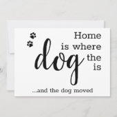 Faire-part Nous avons déplacé une nouvelle maison Animaux de (Devant)