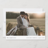 Faire-part Nous Avons Dit Oui Boho Budget Mariage Photo Virtu (Devant)