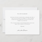 Faire-part Nous avons dit Oui Boho Budget Mariage Virtuel de (Dos)