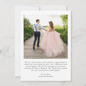 Faire-part Nous Avons Dit Oui Coeur Moderne Script Mariage Ph (Dos)