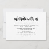 Faire-part Nous avons dit oui Fête de fuite (Dos)