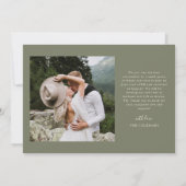 Faire-part Nous Avons Dit Oui Mariage Vintage Multi Photo Sag (Dos)