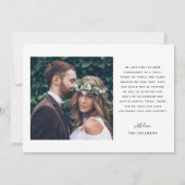 Faire-part Nous Avons Dit Oui Script Moderne Mariage Multi Ph (Dos)