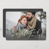 FAIRE-PART NOUS AVONS ÉCHARGÉ (SAUVEGARDE PINSTRIPE) (Devant / Derrière)