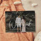 Faire-part Nous avons élopé Elégant & moderne photo mariage