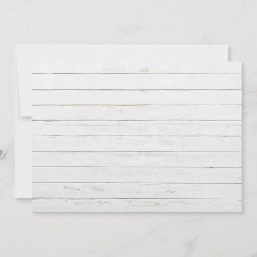 Faire-part Nous avons Elopé manuscrit Mariage Décontracté pho (Dos)