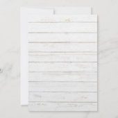 Faire-part Nous avons Eloped Mariage Décontracté manuscrit de (Dos)