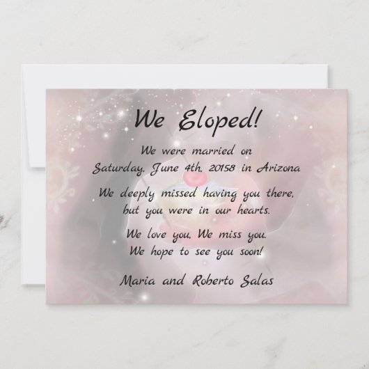 Faire-part Nous Avons Été 3 (Devant)