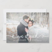 Faire-part Nous Avons Été | Photo Rustique moderne (Devant)