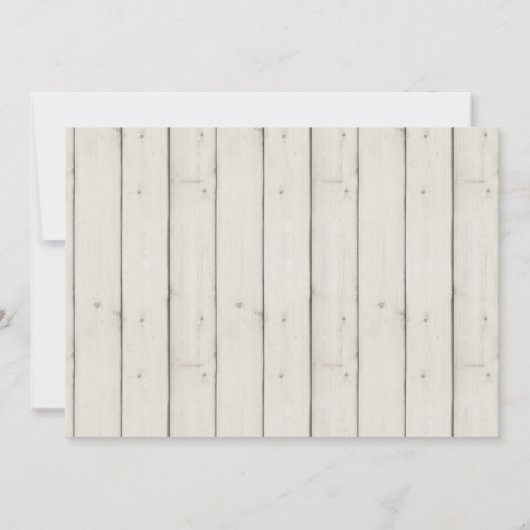 Faire-part Nous Avons Été | Photo Rustique moderne (Dos)