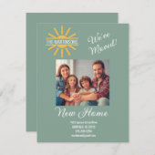 Faire-part Nous avons évolué le changement d'adresse photo (Devant / Derrière)