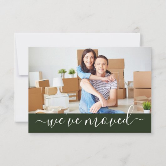 Faire-part Nous avons évolué le changement d'adresse photo (Devant)