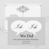 Faire-part NOUS AVONS FAIT - carte postale customisée de (Devant / Derrière)