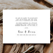 Faire-part Nous Avons Fait Un Mariage Photo Personnalisé Mode