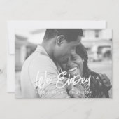 Faire-part Nous Avons Fait Un Mariage Photo Personnalisé Mode (Devant)