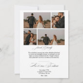 Faire-part Nous Avons Lié La Calligraphie De Knot 5 Photos Ma (Dos)