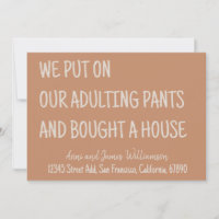 Nous avons mis notre pantalon d'adulte et acheté u