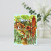 Faire-part Nous avons Moved Moved Island Hawaii Tropical Tiki (Debout devant)