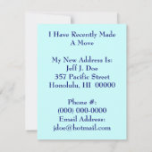 Faire-part Nous avons Moved Moved Island Hawaii Tropical Tiki (Dos)