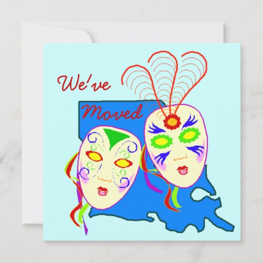 Faire-part Nous avons Moved Moved Louisiana La Nouvelle Orléa (Devant)