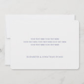 Faire-part Nous avons noué le nœud ! Mariage en fuite photo m (Dos)