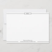 Faire-part "Nous avons noué le noeud" Mariage News élégant cl (Dos)