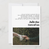 Faire-part Nous avons noué le nœud Mariage rétro audacieux Ph (Dos)