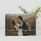 Faire-part Nous avons quitté Cute connectant la police du coe (Debout devant)