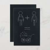 Faire-part Nous avons un bébé (Devant / Derrière)