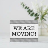 Faire-part "NOUS DÉMÉNAGEONS !" Carte postale de changement d (Debout devant)
