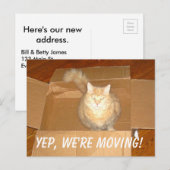 Faire-part Nous déménageons la carte postale (Devant / Derrière)