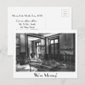 Faire-part Nous déménageons la carte postale (Devant / Derrière)