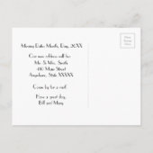 Faire-part Nous déménageons la carte postale (Dos)