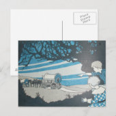 Faire-part NOUS DÉPLAÇONS la carte postale de la caravane à c (Devant / Derrière)